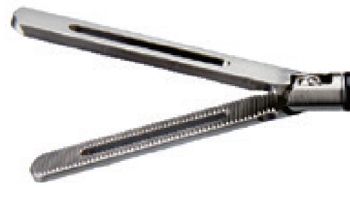Кишковий затискач, фенестрований (37 mm (мм), вставка монополярна, 5 mm (мм) х 36 cm (cм), LAPOMED™